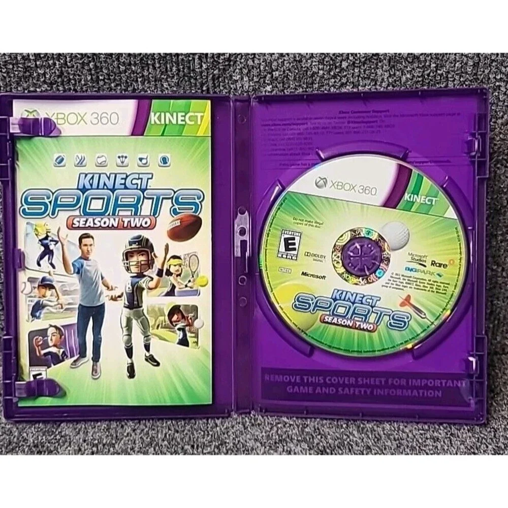 Xbox 360 Kinect Sports: Season Two (Microsoft 2011) Tested Works